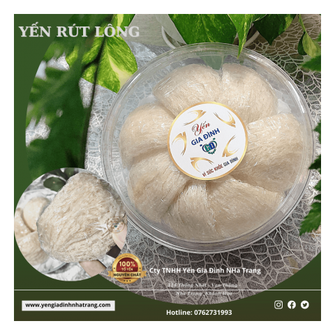 YẾN RÚT LÔNG- YẾN GIA ĐÌNH NHA TRANG